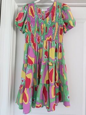 First Love by Lovelyn Smocked Tiered Dress- Size Small